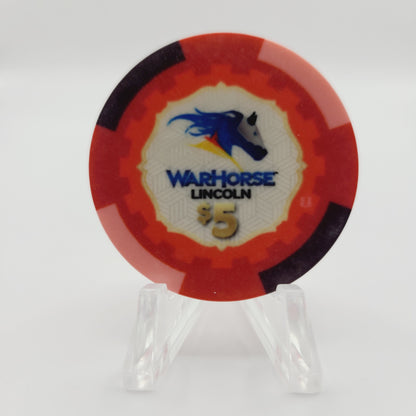 WarHorse Hotel Casino Lincoln Nebraska 2024 $5 Casino Chip