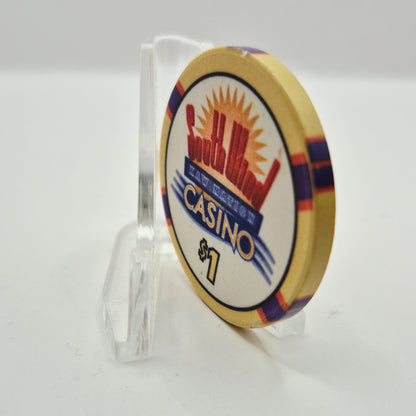 South Wind Kaw Nation Casino Newkirk Oklahoma 2008 $1 Casino Chip