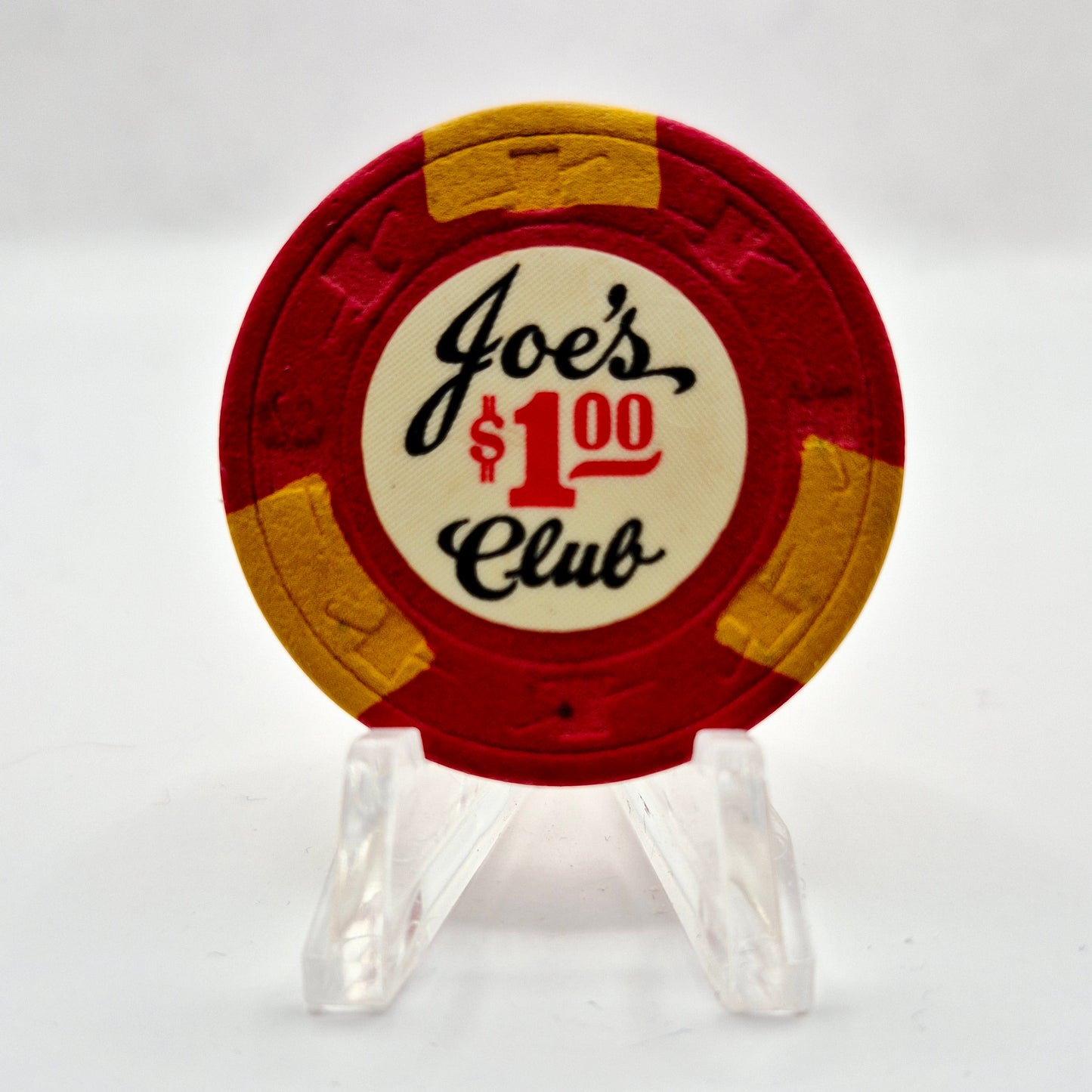 Joe's Card Club San Jose California 1968 $1 Casino Chip *Canceled