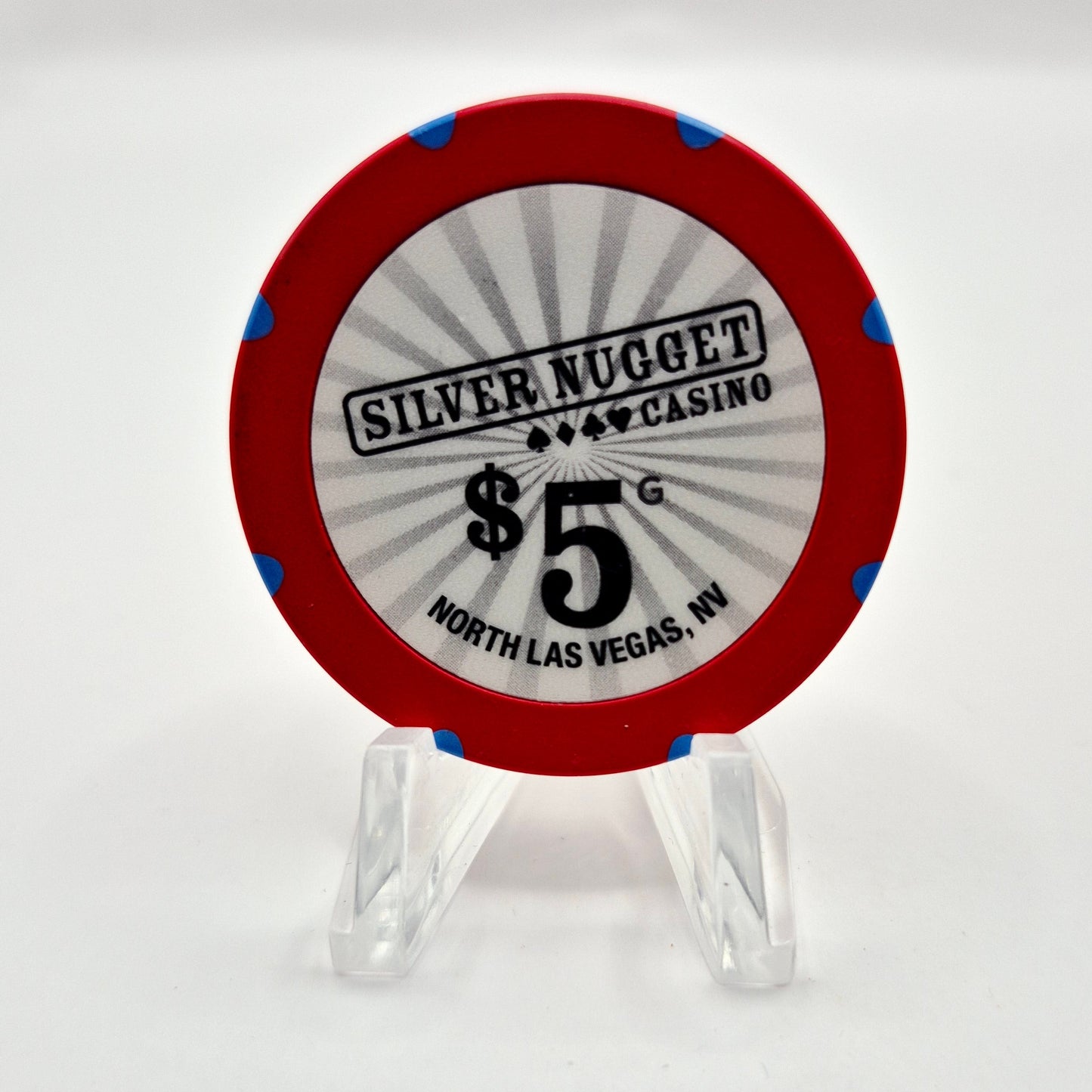 Silver Nugget Casino Las Vegas Nevada 2010 $5 Casino Chip E9813