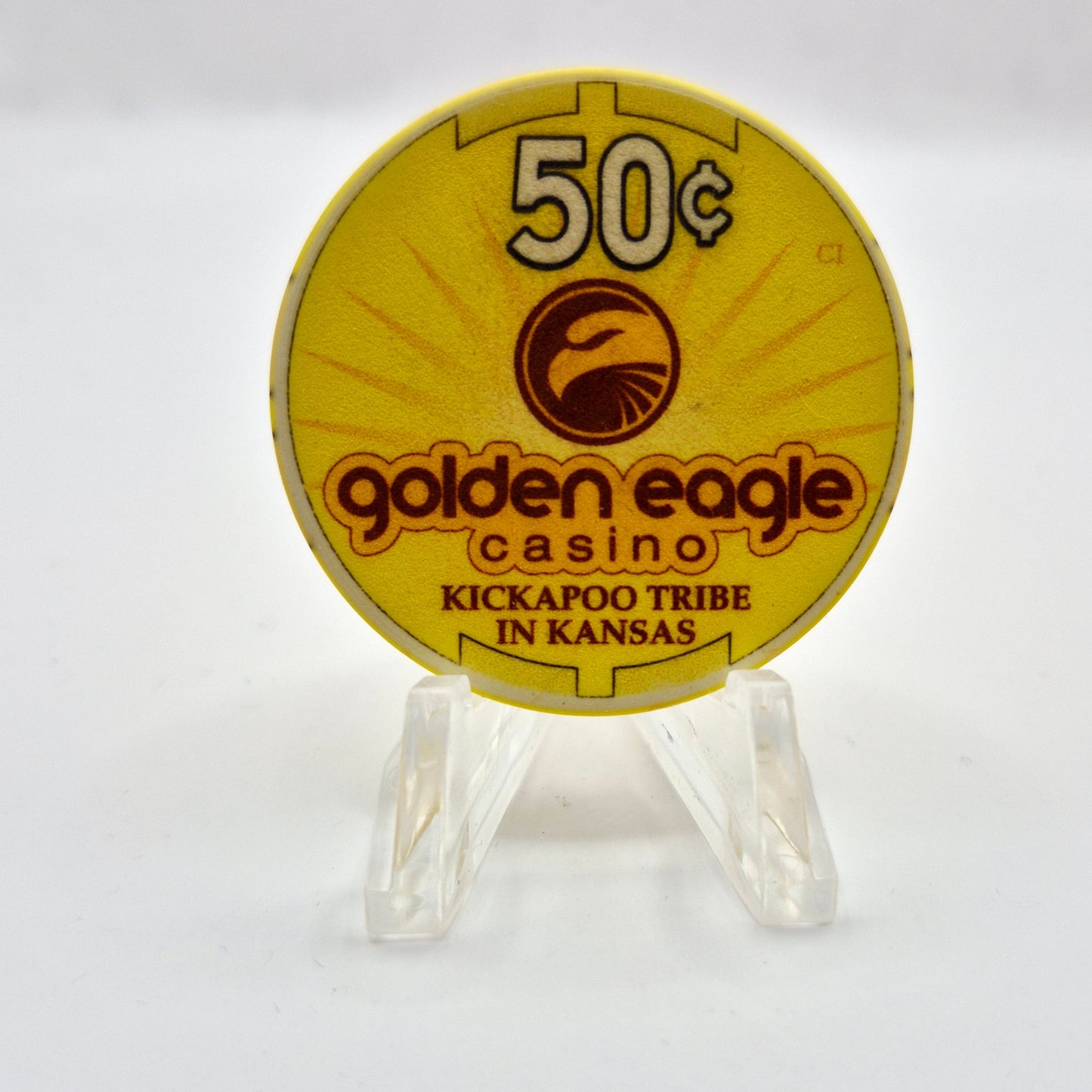 Golden Eagle Casino Horton Kansas $.50 Casino Chip