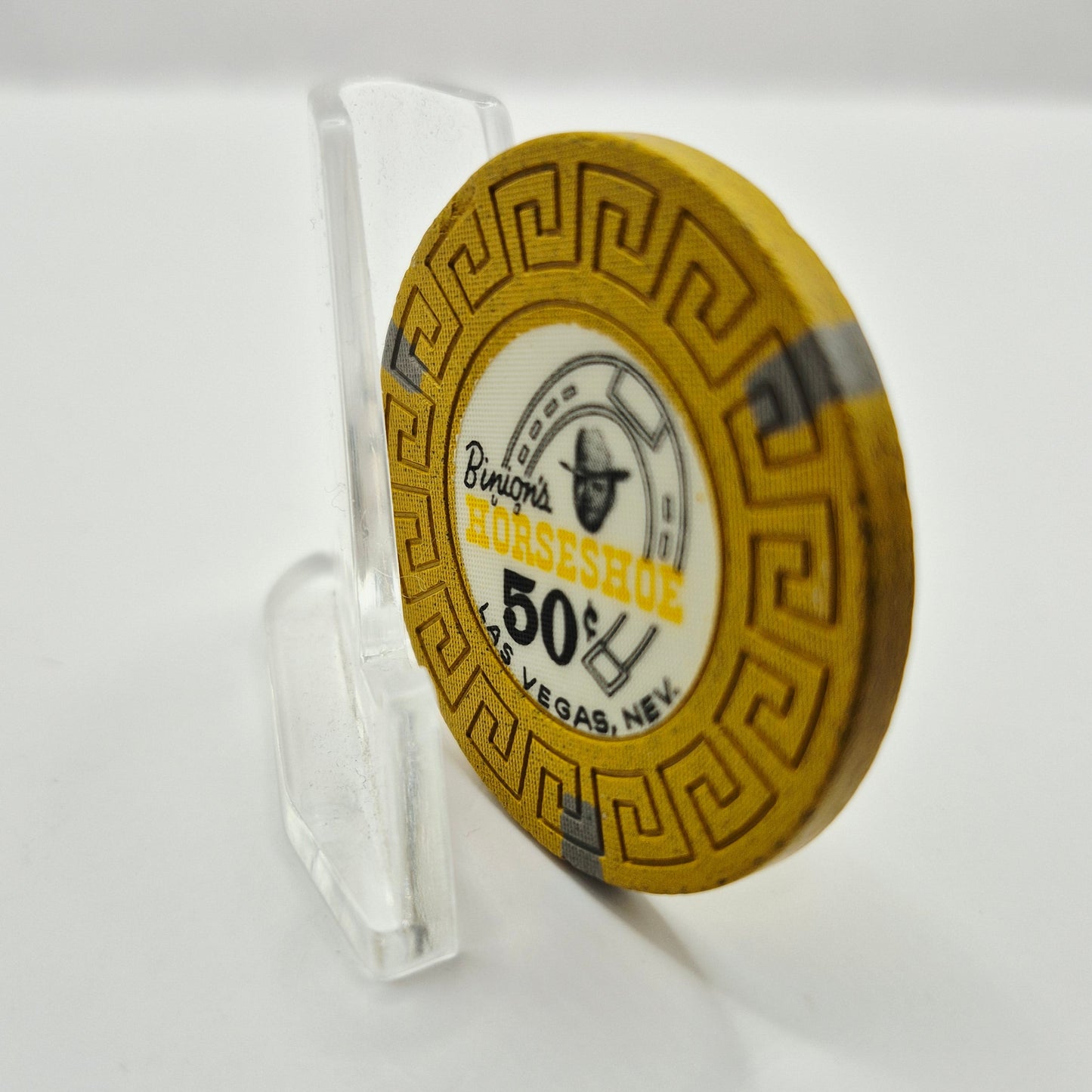 Horseshoe Club Binion's Las Vegas Nevada 1970's $.50 Casino Chip N5654