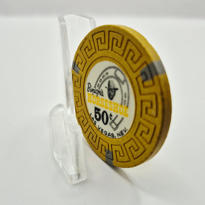 Horseshoe Club Binion's Las Vegas Nevada 1970's $.50 Casino Chip N5654