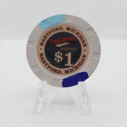 Four Winds Casino Hartford Michigan 2011 $1 Casino Chip
