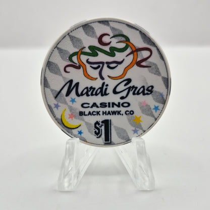 Mardi Gras Casino Black Hawk Colorado 2000 $1 Casino Chip