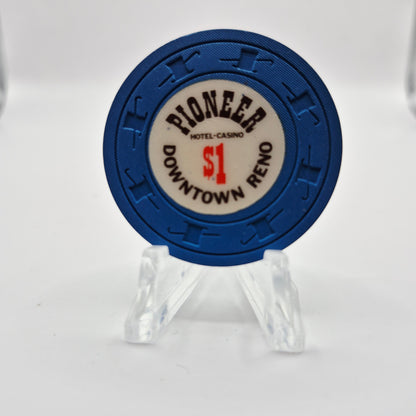 Pioneer Inn Hotel Casino Reno Nevada 1974 $1 Casino Chip N5455.L