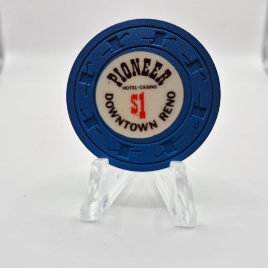 Pioneer Inn Hotel Casino Reno Nevada 1974 $1 Casino Chip N5455.L