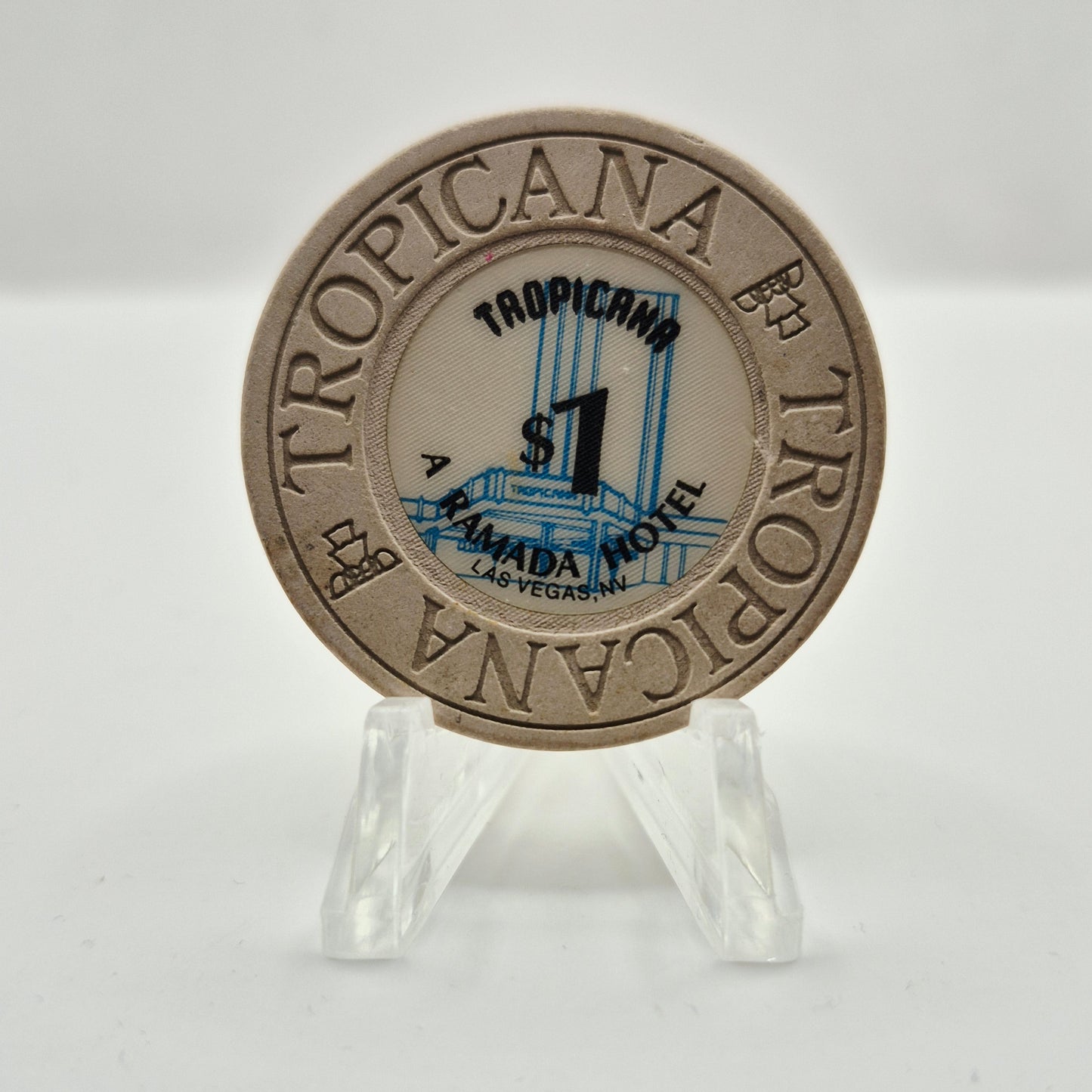 Tropicana Hotel Casino Las Vegas Nevada 1990 $1 Casino Chip N2272.1