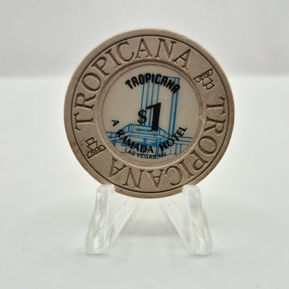 Tropicana Hotel Casino Las Vegas Nevada 1990 $1 Casino Chip N2272.1