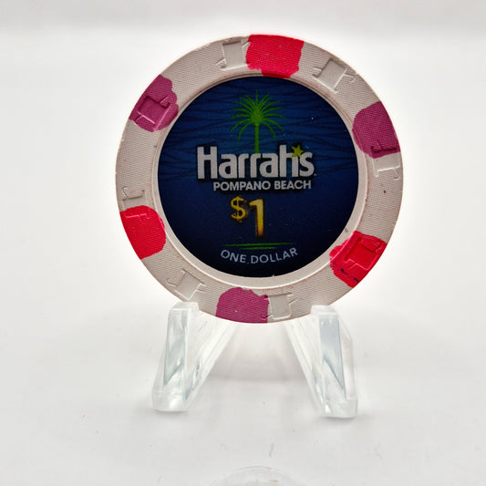 Harrah's Casino Pompano Beach Florida 2022 $1 Casino Chip