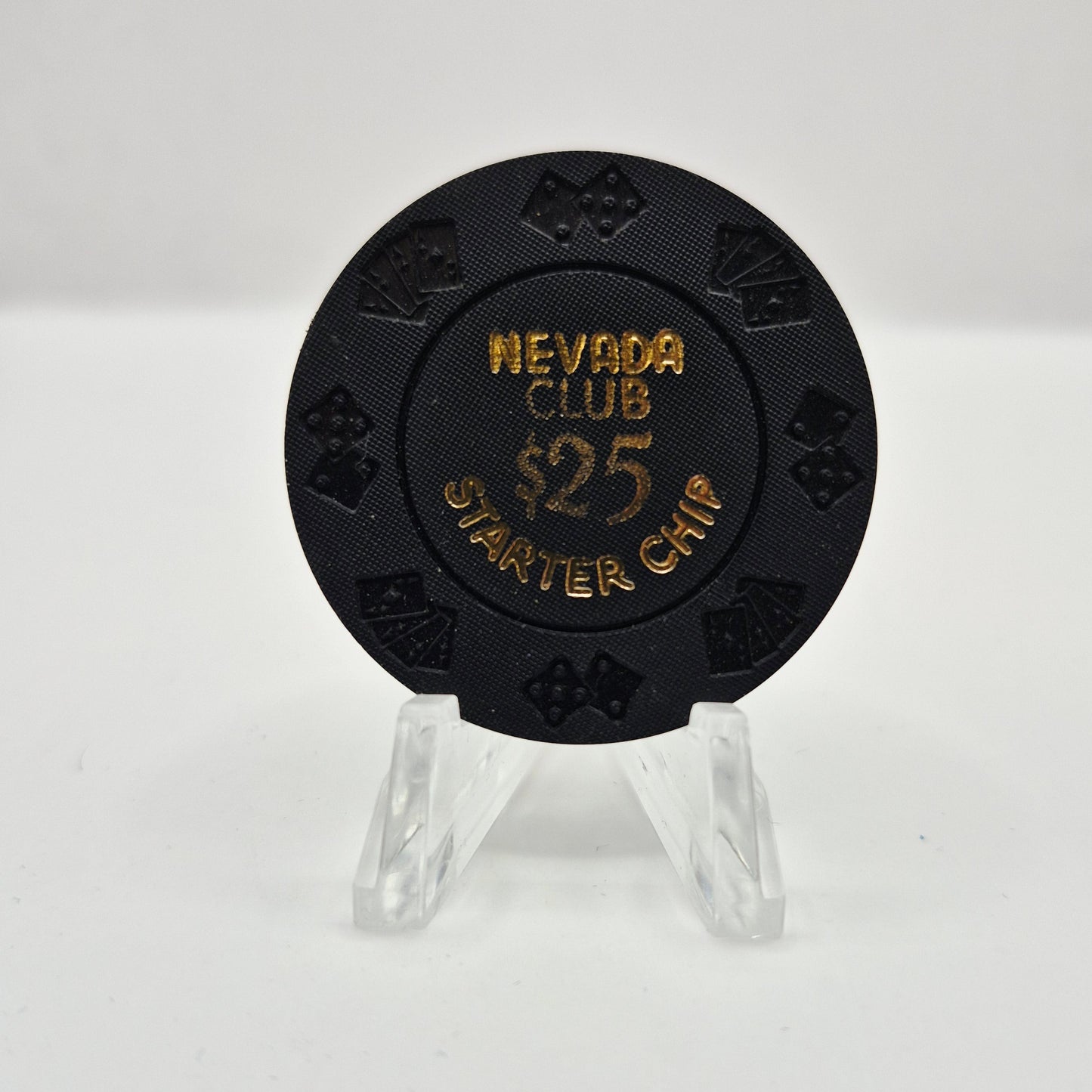Nevada Club Las Vegas Nevada 1990's 'Borland Imitation' $25 Starter Chip V1177