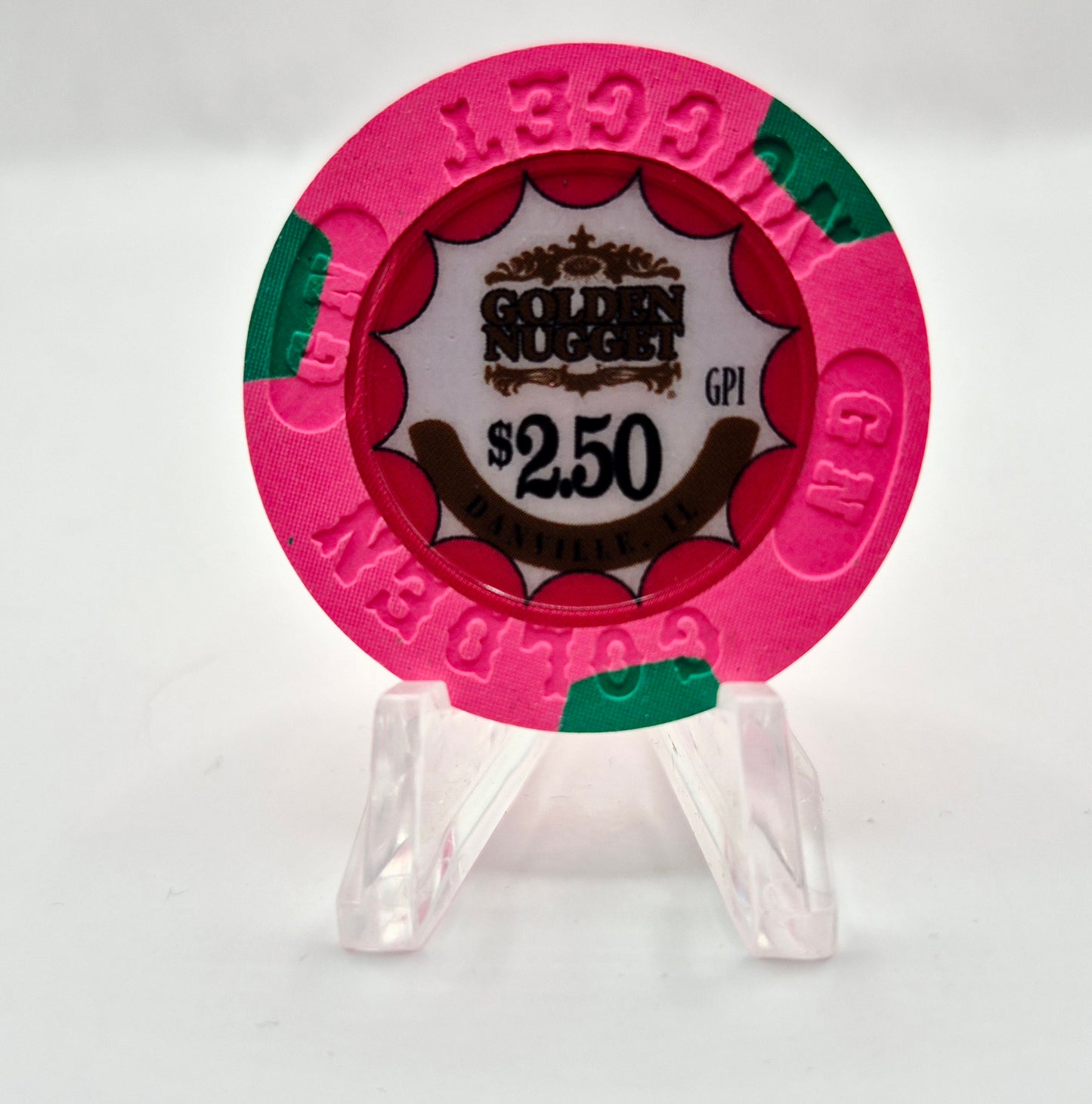 Golden Nugget Casino Danville Illinois 2023 $2.50 Casino Chip
