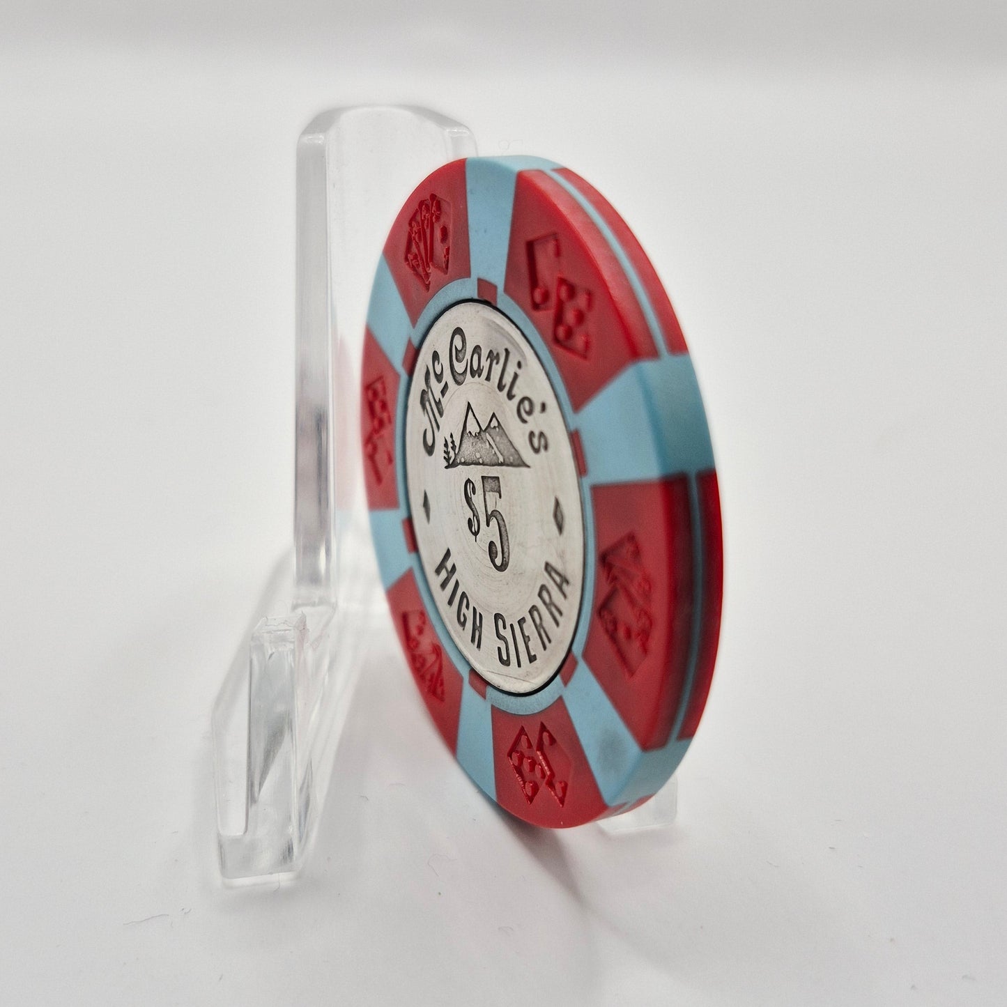 High Siera"McCarlie's" Sparks Nevada $5 Coin Inlay Casino Chip N5167