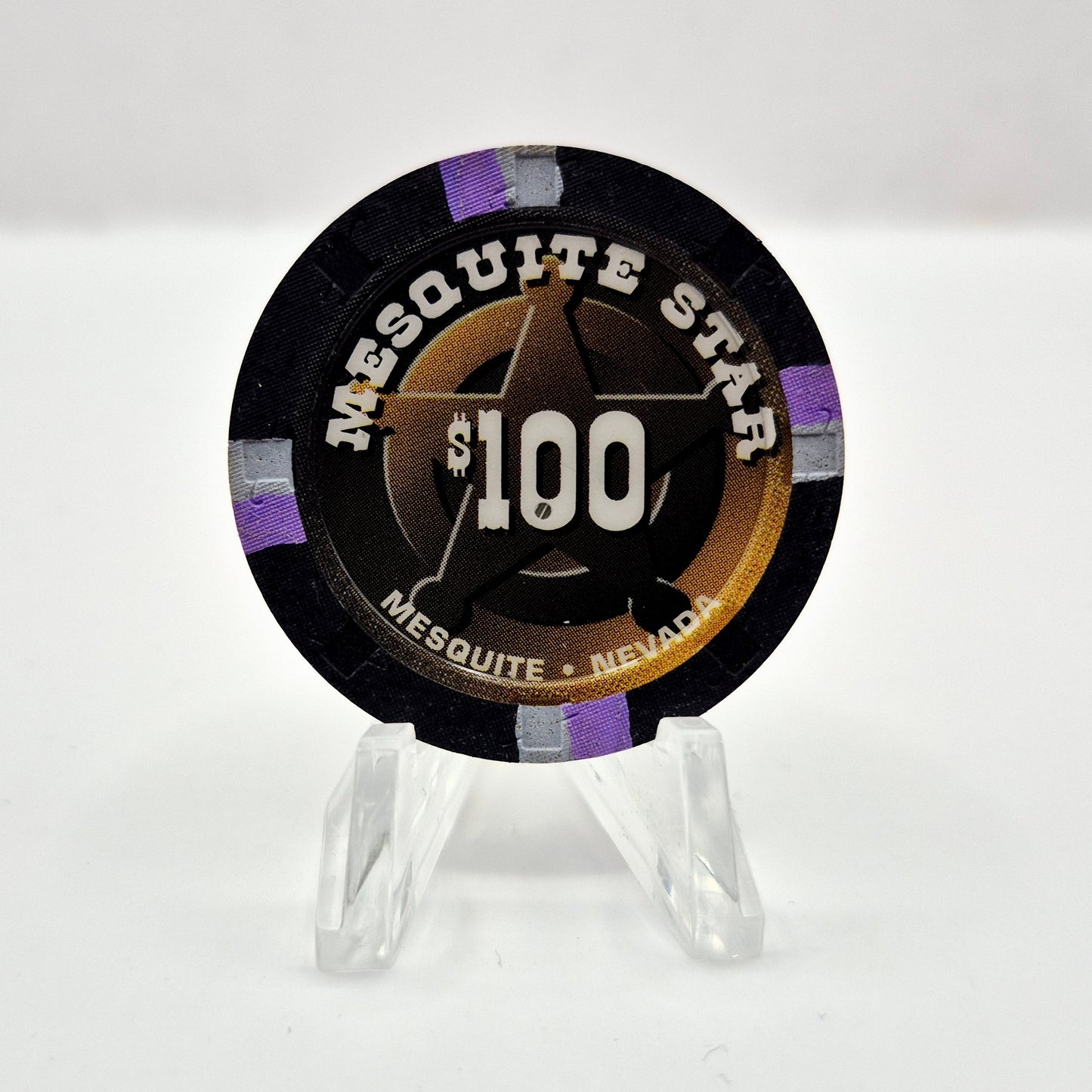 Mesquite Star Hotel Casino Mesquite Nevada 1998 $100 Casino Chip E7215