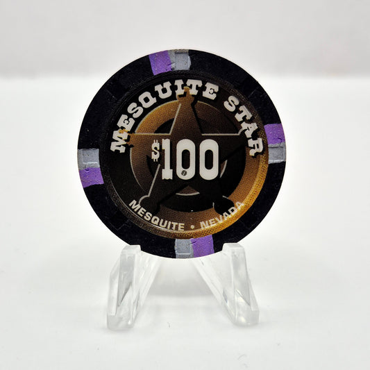 Mesquite Star Hotel Casino Mesquite Nevada 1998 $100 Casino Chip E7215