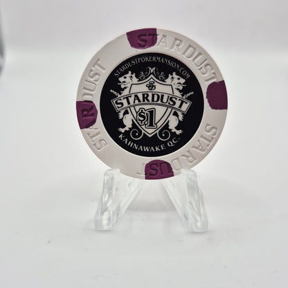 Stardust Poker Mansion Kanhawake Quebec Canada 2012 $1 Casino Chip