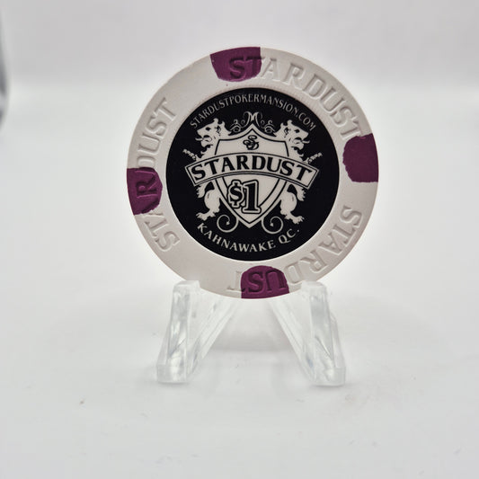 Stardust Poker Mansion Kanhawake Quebec Canada 2012 $1 Casino Chip