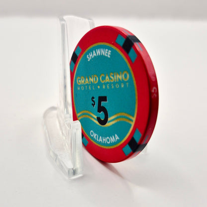 Grand Resort Casino Shawnee Oklahoma $5 'Table' Casino Chip