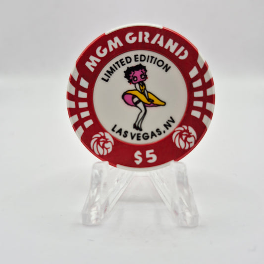 MGM Grand (Theme Hotel) Las Vegas Nevada 1994 "Betty Boop" $1 Casino Chip N4558