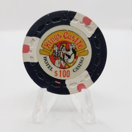 Kings Castle Hotel & Casino Lake Tahoe Nevada 1970 $100 Casino Chip N5203