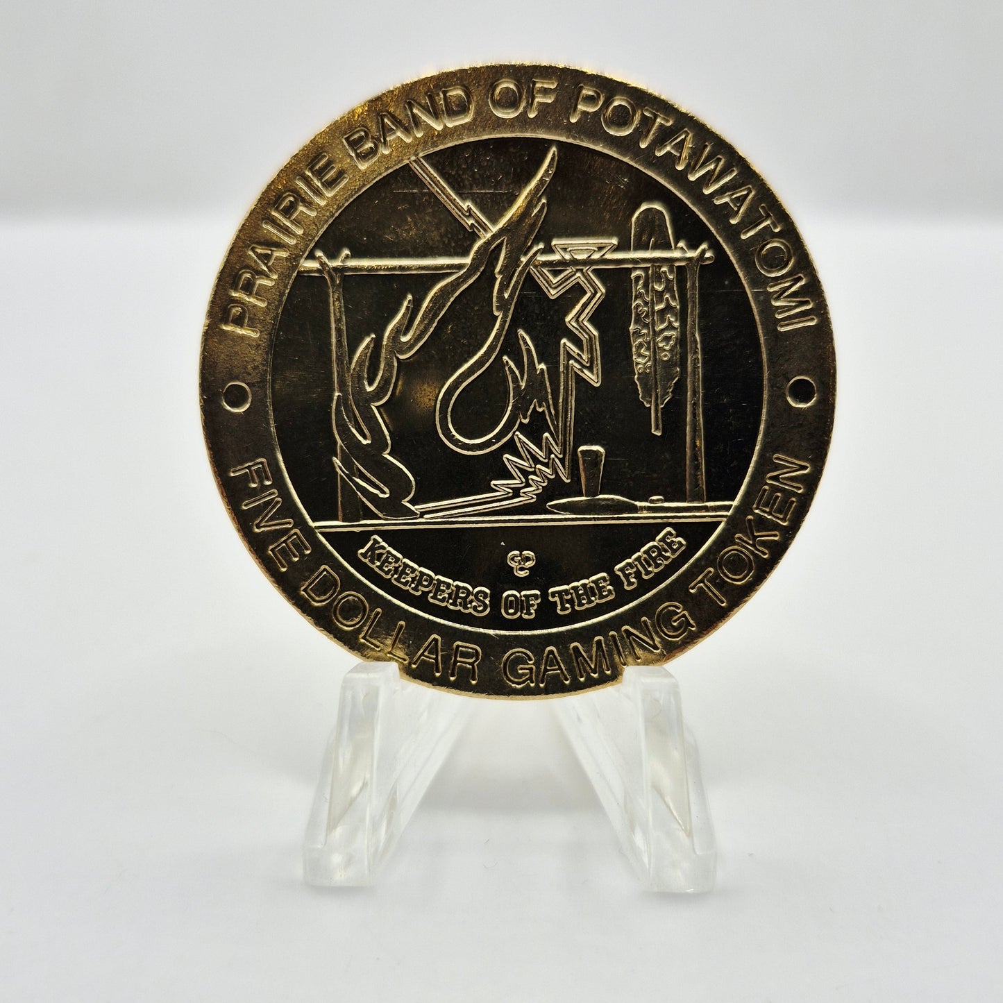 Prairie Band Casino Mayetta  Kansas $5 Casino Slot Token