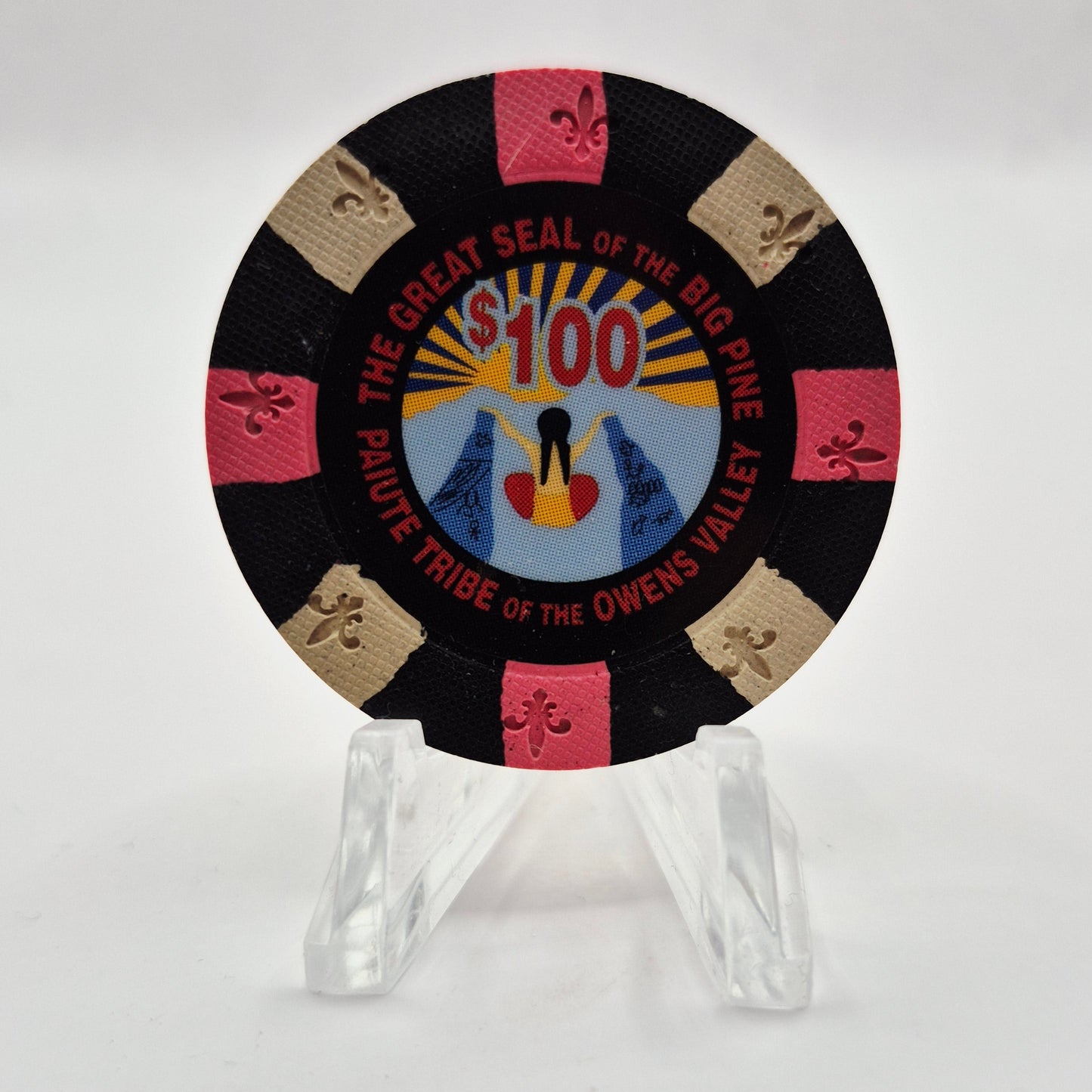 Sierra Springs Casino Big Pine California $100 Casino Chip