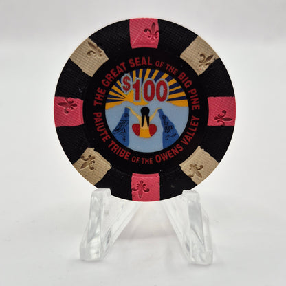 Sierra Springs Casino Big Pine California $100 Casino Chip