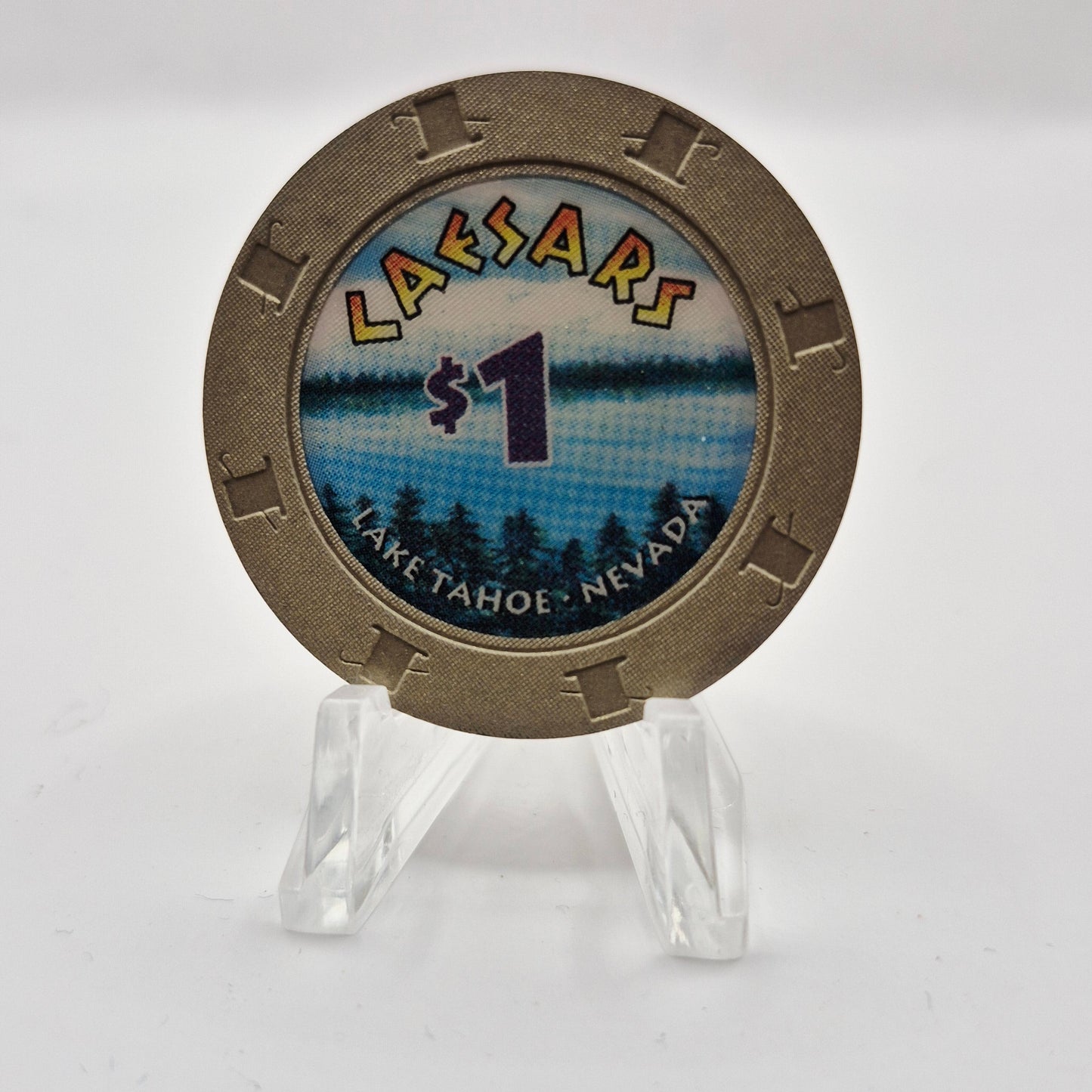 Caesars Tahoe Casino Lake Tahoe Nevada 1997 $1 Casino Chip N9414