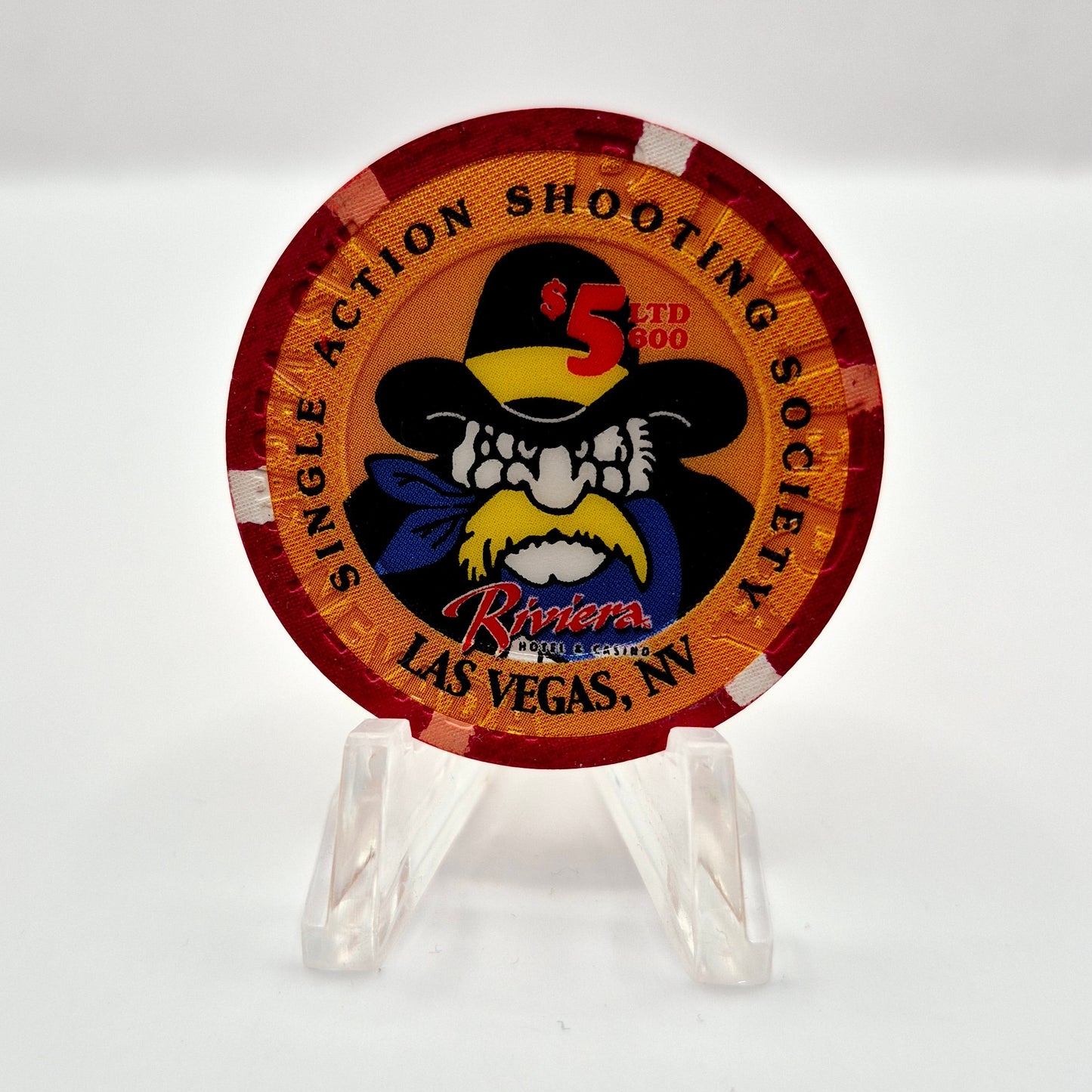 Riviera Hotel Casino Las Vegas Nevada '2006 SASS 5th Annual Convention' $5 Casino Chip E5799 LTD 600
