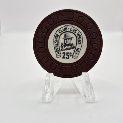 Horseshoe Hotel Casino Las Vegas Nevada 1976 $.25 Casino Chip N1767 *Circulated