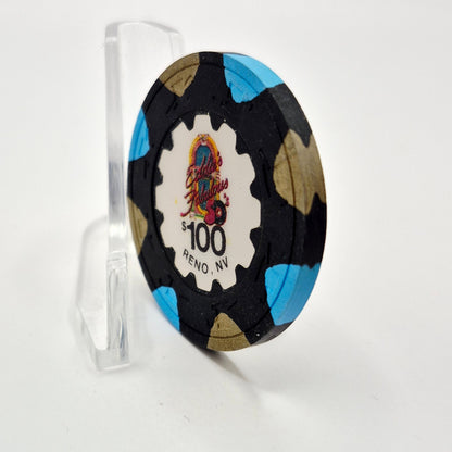 Eddie's Fabulous 50's Casino Diner Reno Nevada 1980's $100 Casino Chip  N7126