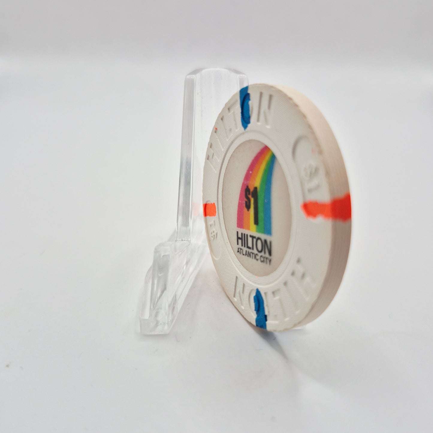 Hilton Hotel Casino Atlantic City New Jersey $1 Casino Chip