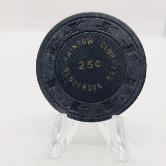 Rainbow Club Casino Henderson Nevada 1980 $.25 Casino Chip N2038