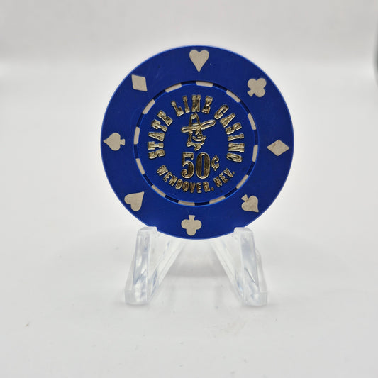 State Line Casino Wendover Nevada 1980 $.50 Casino Chip N0259