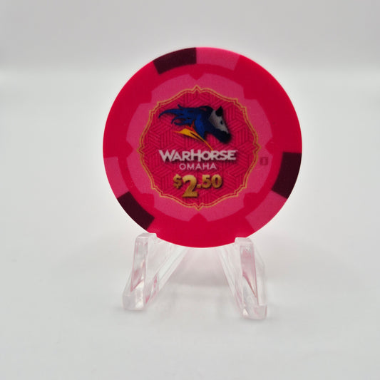 WarHorse Casino Omaha Nebraska 2024 $2.50 Casino Chip