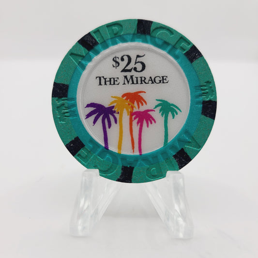 Mirage Resort Casino Las Vegas Nevada 1996 $25 Casino Chip N8770 *SHARP CHIP