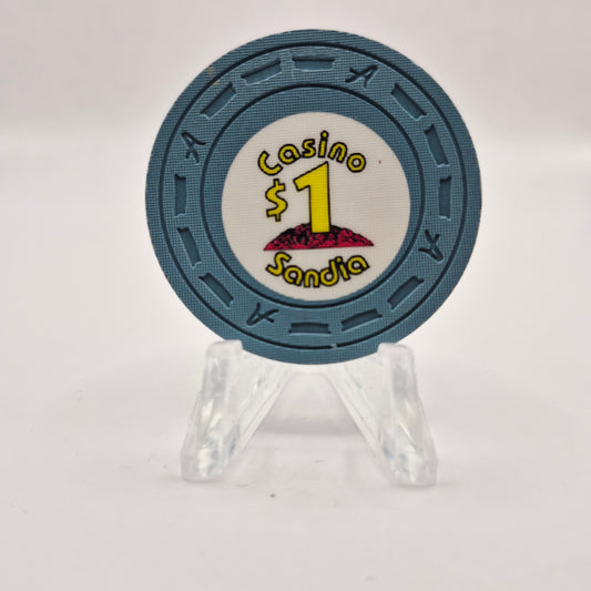 Sandia Resort and Casino Albuquerque New Mexico $1 Casino Chip *Uncirculated