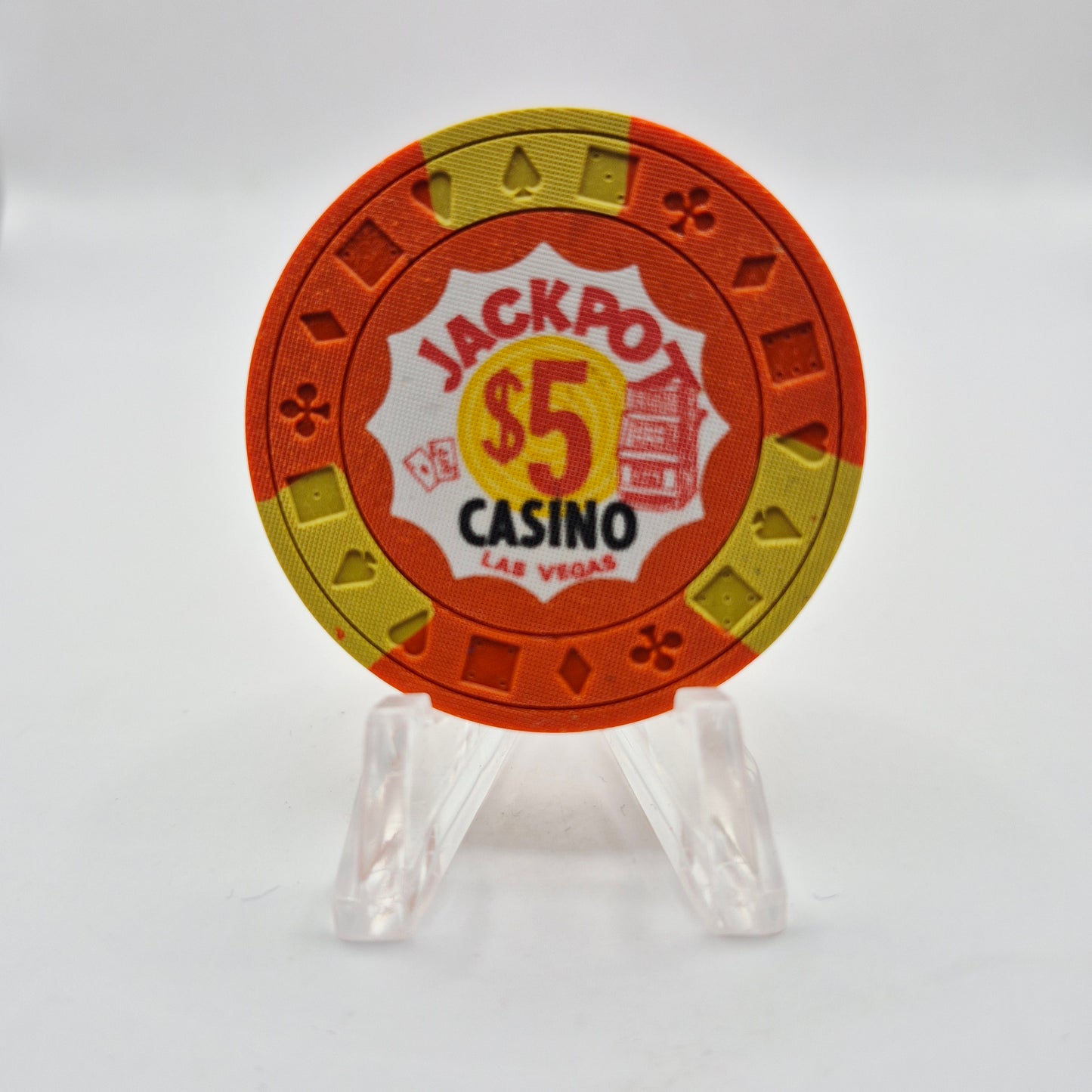 Jackpot Casino Las Vegas Nevada 1971 $5 Casino Chip N1800