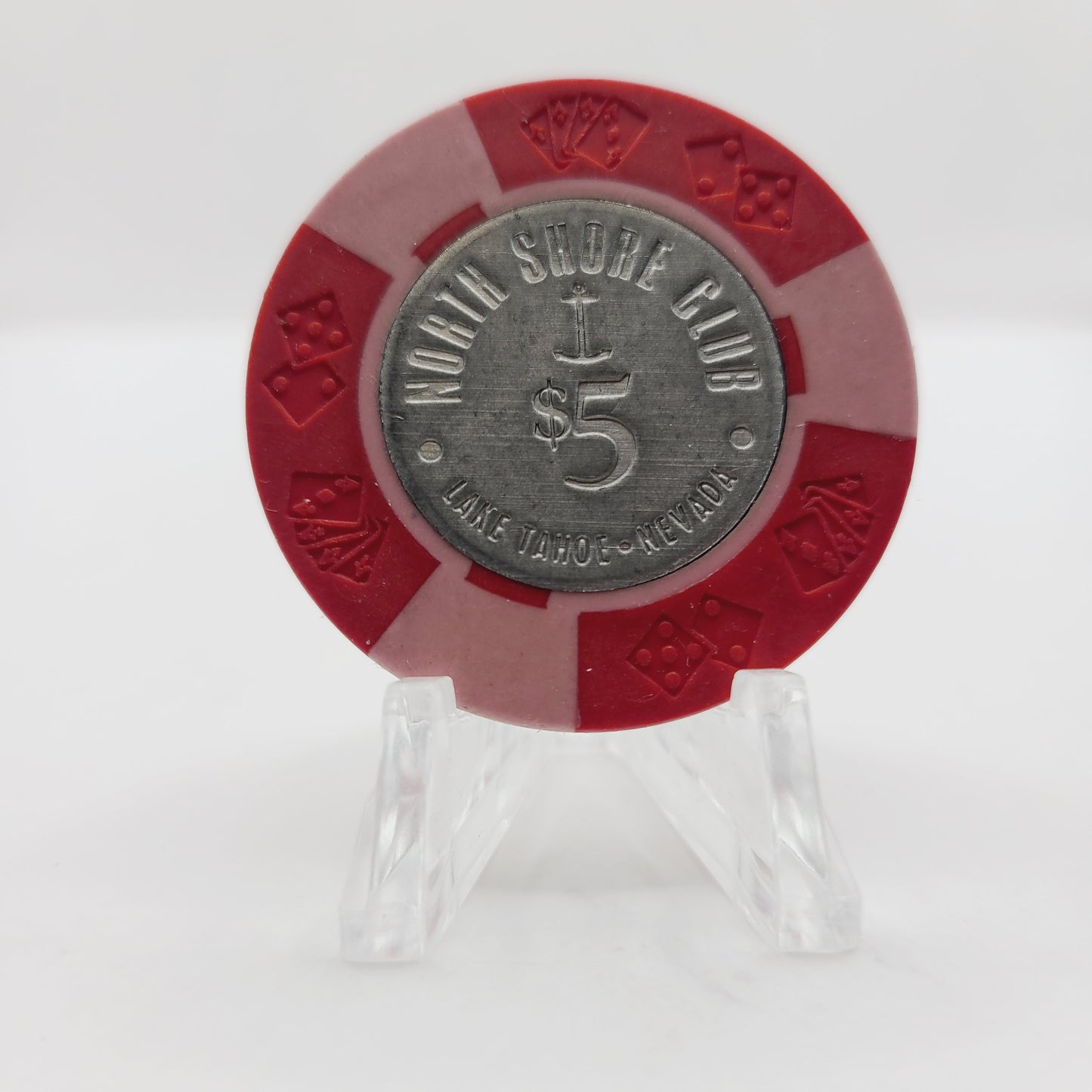 North Shore Club Crystal Bay Nevada Coin Inlay $5 Casino Chip N5390