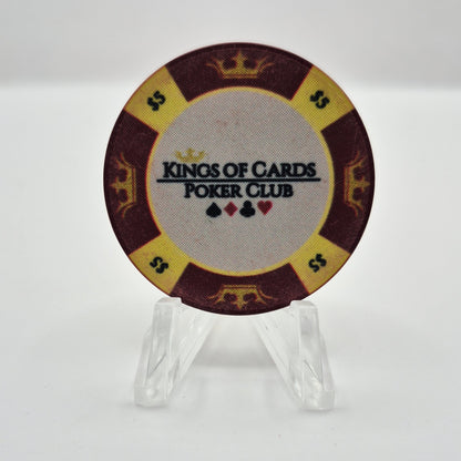 Kings of Cards Poker Club Houston Texas 2021 $5 Casino Chip