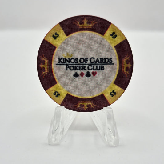 Kings of Cards Poker Club Houston Texas 2021 $5 Casino Chip