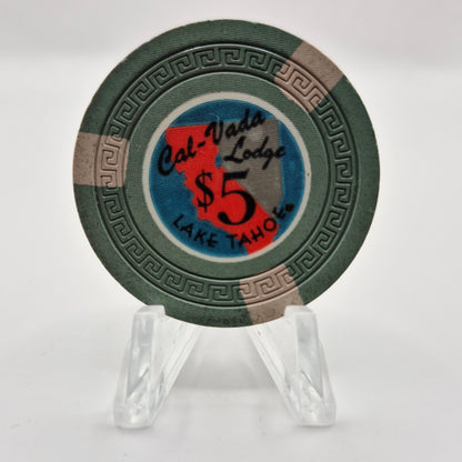 Cal-Vada Lodge Lake Tahoe Nevada 1948 $5 Casino Chip N7043