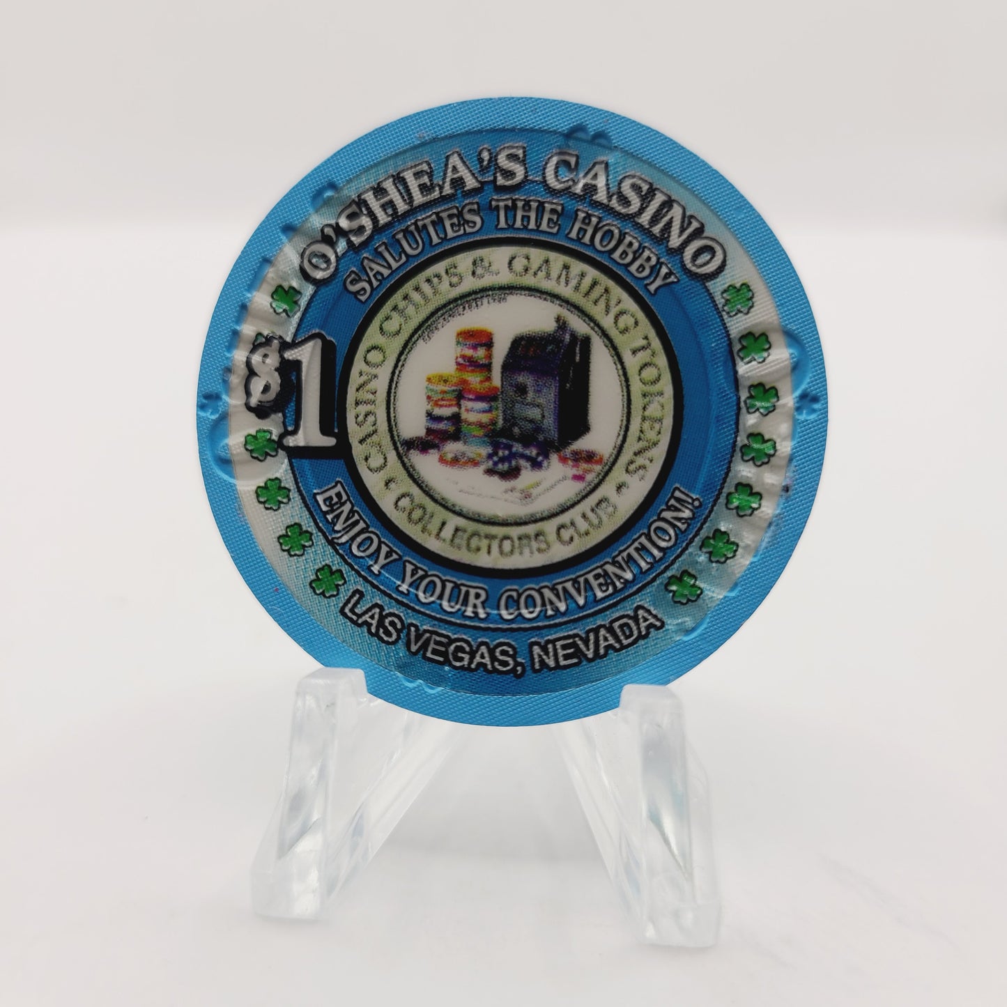 O'Shea's Casino Las Vegas Nevada "2001 CC&GTCC 9th Annual Convention" $1 Casino Chip V7543 LTD1000