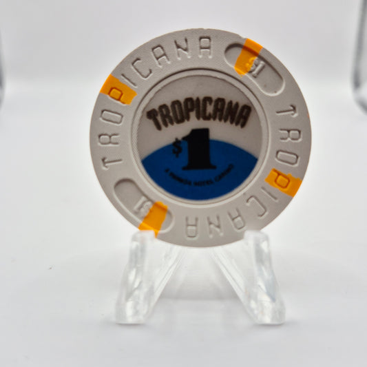 Tropicana Hotel Casino Atlantic City New Jersey $1 Casino Chip  *Backup Set