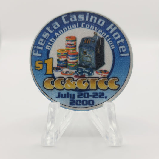Fiesta Rancho Hotel Casino Las Vegas Nevada 2000 "CC&GTCC" Casino Chip V4093