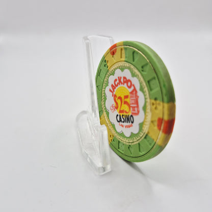 Jackpot Casino Las Vegas Nevada $25 Casino Chip 1973 N1075