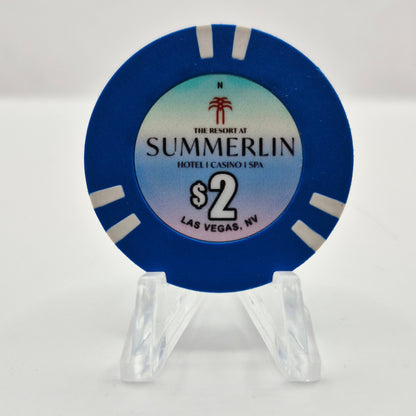 The Resort At Summerlin Hotel Casino Las Vegas Nevada 2026 $2 Pai Gow Casino Chip