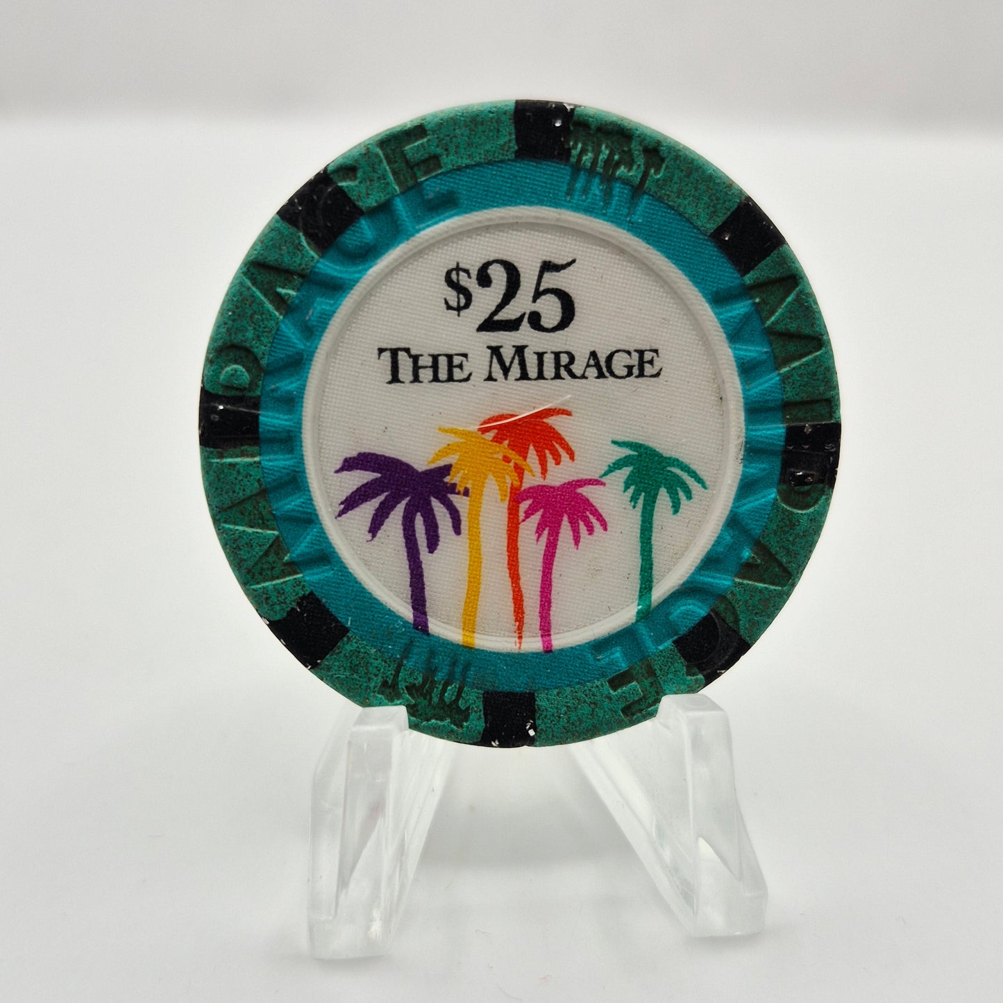 Mirage Resort Casino Las Vegas Nevada 1996 $25 Casino Chip N8770 *Circulated