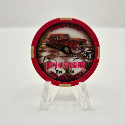 Bonanza Casino Reno Nevada 2016 'Hot August Nights' $5 Casino Chip