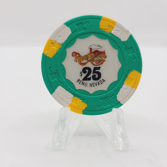 Riverboat Hotel Casino Reno Nevada 1988 $25 Casino Chip N2650